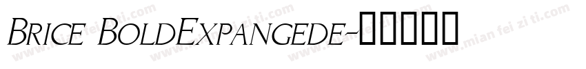 Brice BoldExpangede字体转换